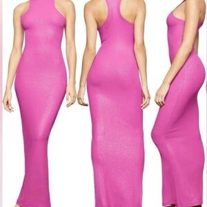 Skims tank maxi dress shimmer